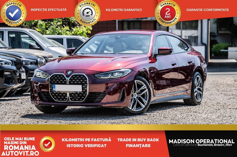 BMW Seria 4 27.200eur + TVA / xDrive 190 CP/ Piele bej / Distronic