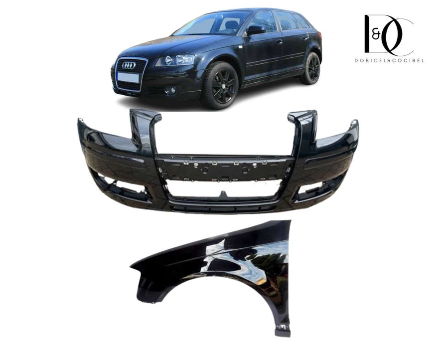 Bara Aripa fata Audi A3 8P 2005-2008 Negru LY9B/LZ9Y