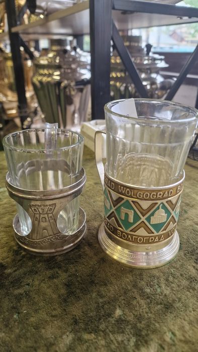 Подстаканники эпохи СССР.