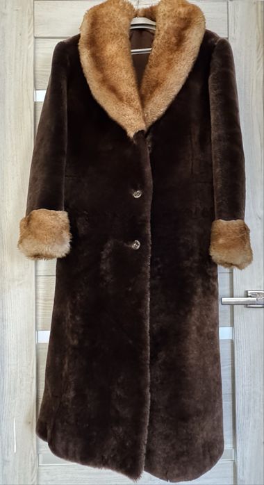 Palton de dama din blana naturala retro vintage masura 36-38 S