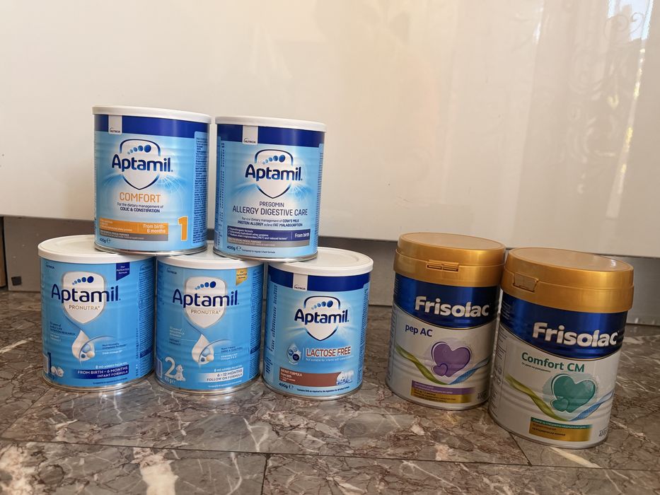 Нови адаптирани млека APTAMIL и FRISOLAC