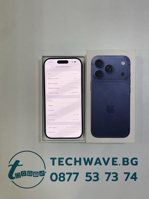 Apple iPhone 17 Pro 256GB Deep Blue 100%