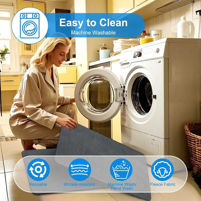 Миеща се подложка за кученца, 183x183 см, за многократна употреба