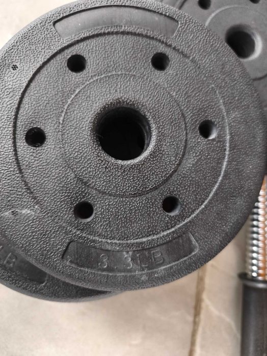 Дъмбели 2х10 Кг. И Един Бонус 5кг.