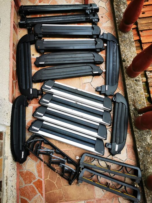 Vand suporti schiuri Thule aluminiu otel sau plastic cu antifurt