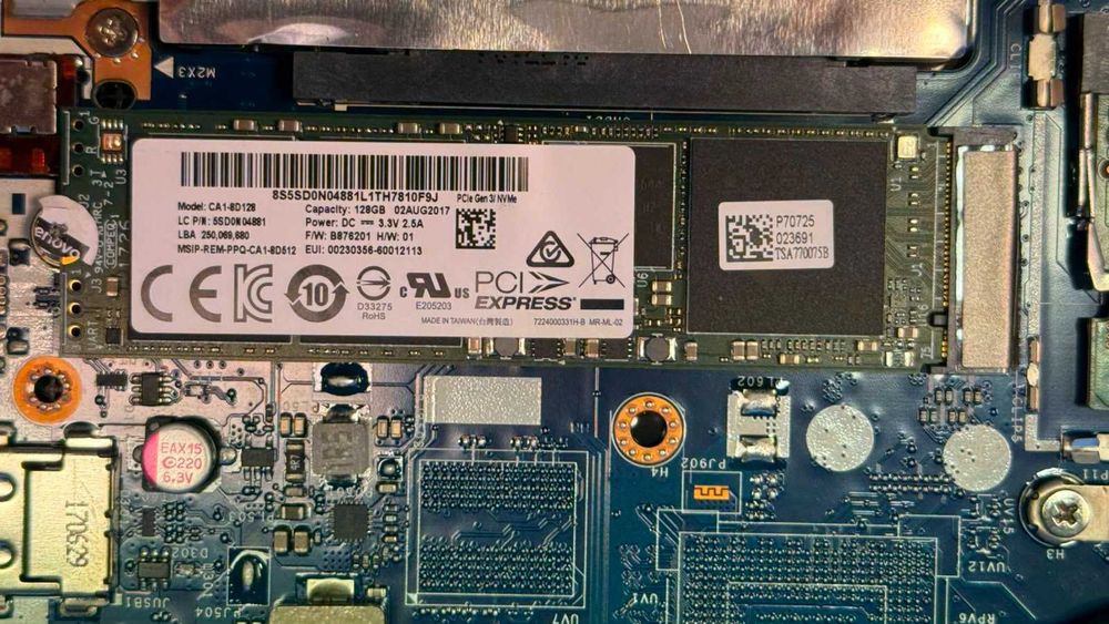 Placă de bază Lenovo IdeaPad 520S-14IKB (80X2) + i5-7200U + 4GB RAM + SSD NVMe 128GB + HDD 1TB