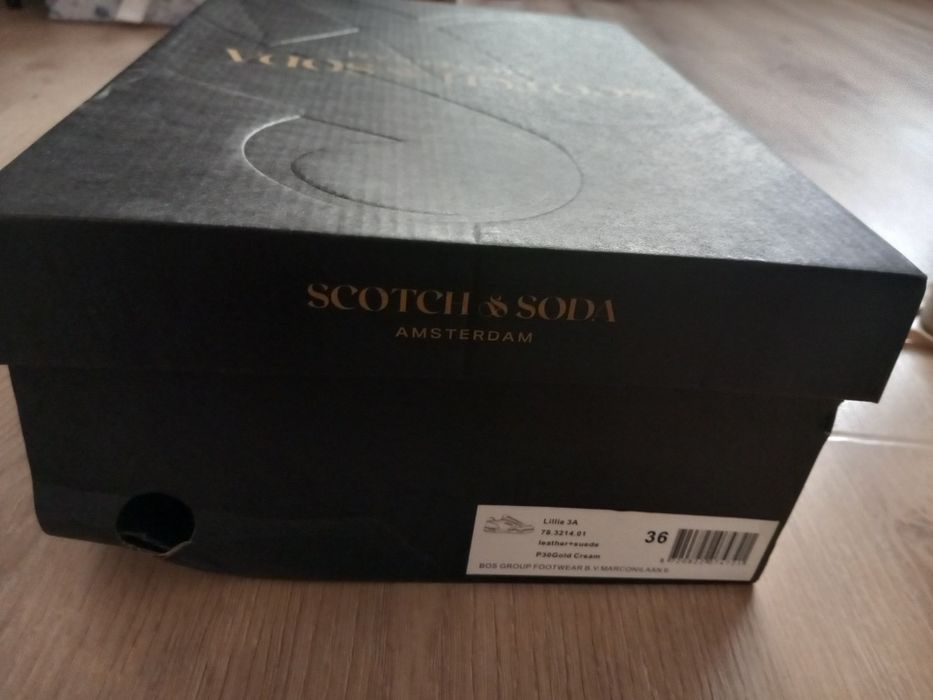 Scotch & Soda - Спортни обувки от кожа с текстил