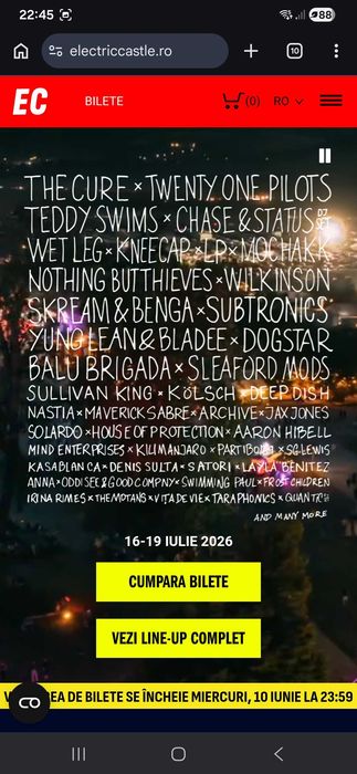 Bilete Electric Castle