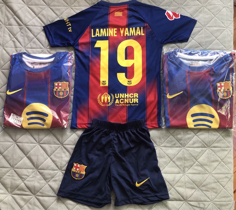 Детски Футболни Екипи на Барселона Ямал Yamal и Рафиня Raphinha