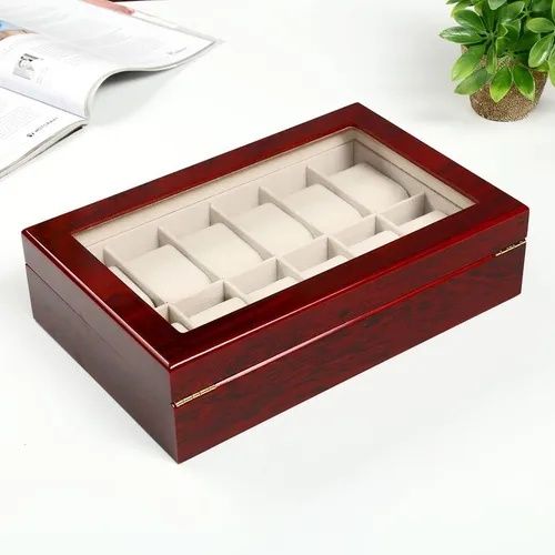 Шкатулка для часов и украшение деревянная