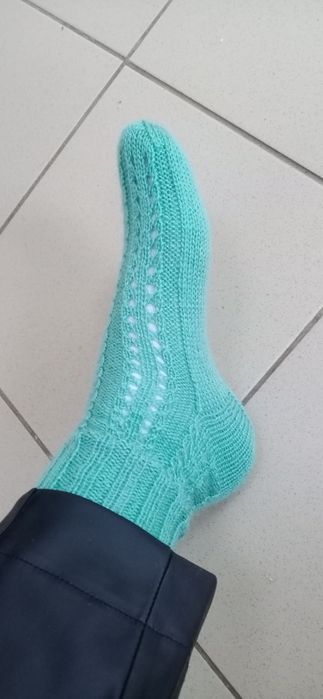 Носки.  вязанные