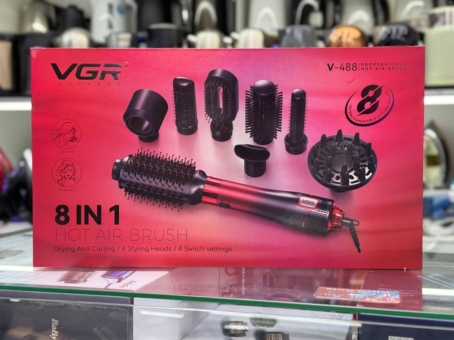 Новая фен расческа с дифузорами, VGR 488