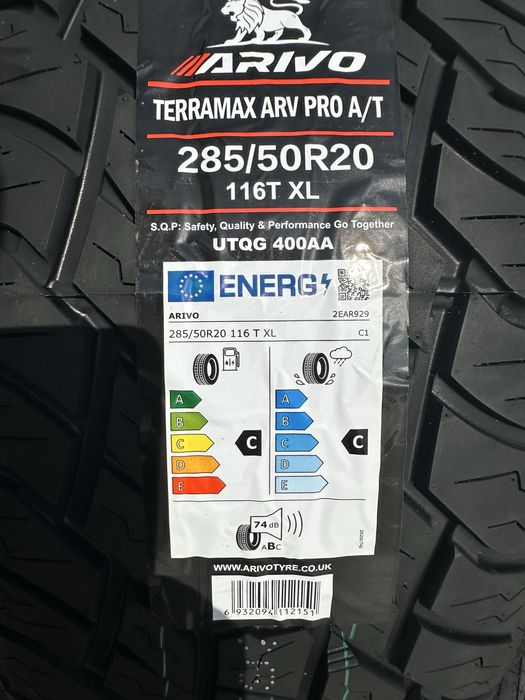 Нови джипови гуми ARIVO TERRAMAX ARV PRO A/T 285/50R20 116T XL БОРД 2855020