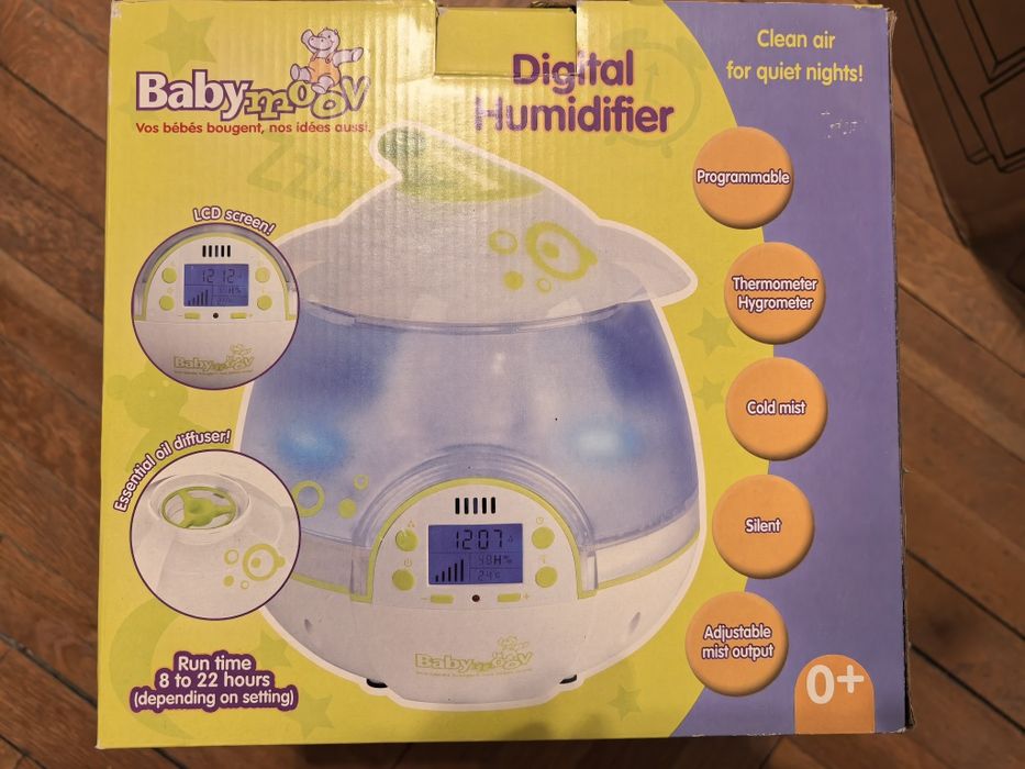Babymoov дигитален овлажнител с дифузер за масло