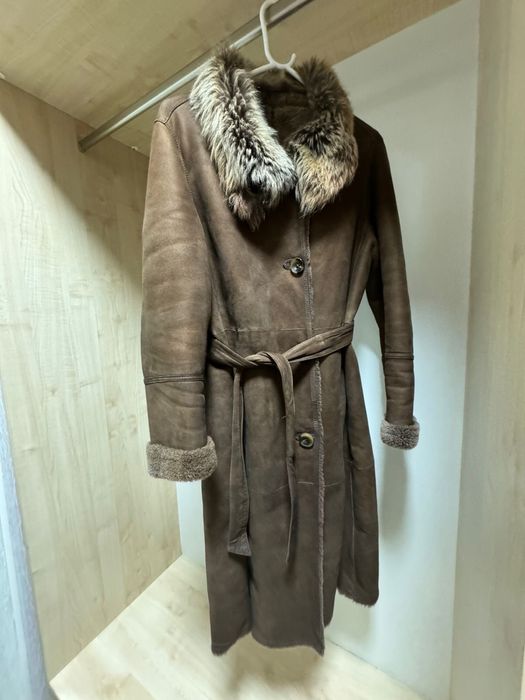 Дубленка  Massimo Dutti, натуральный мех