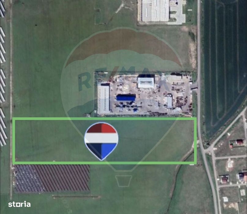 Teren intravilan 5,9 ha la doar 8E/mp fs 150m la 8 km de Arad