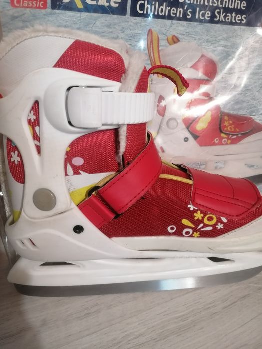 Patine gheata fete, imblanite, Thinsulate, reglabile 33-37, în stare f