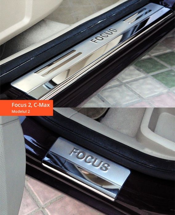 Ornamente / protectii INOX praguri - Ford Focus, Fiesta, C-Max, Kuga 2