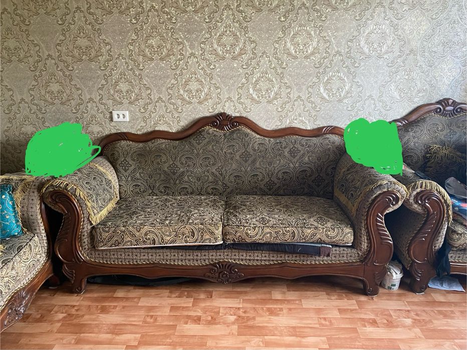 Диван с 2 мя креслами