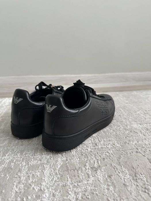 Оригинални детски обувки Emporio Armani от естествена кожа
