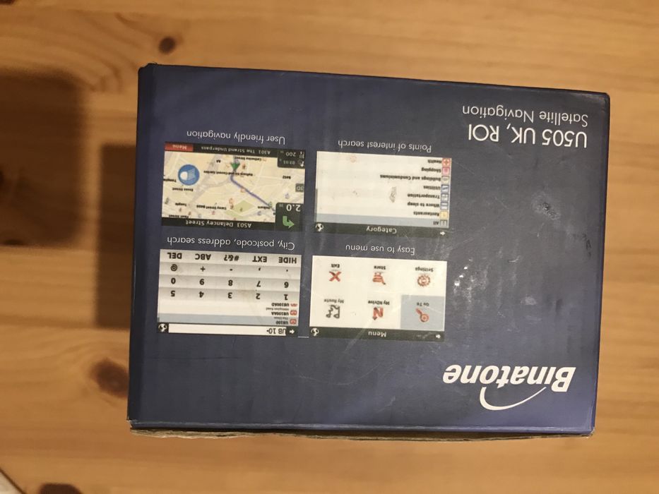 Навигация Binatone със стойка и зарядно