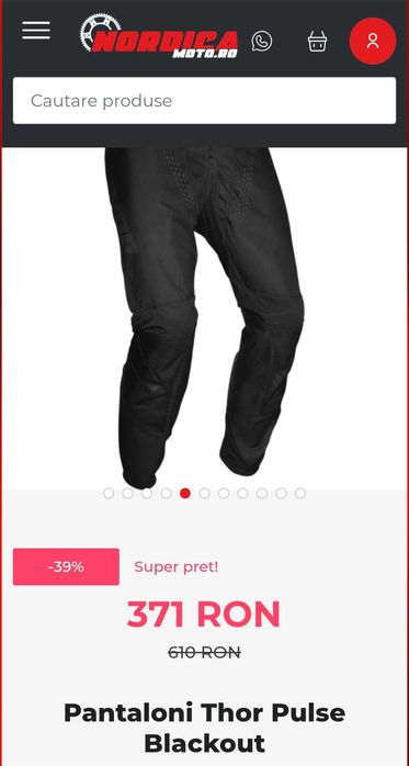 Pantaloni enduro thor pulse marime 32
