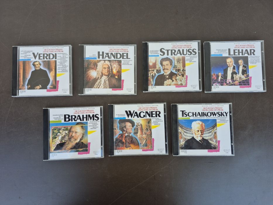 Vând 35 CD,muzica clasica Mahler, Wagner, Hayden, Verdi,Beethoven,Strauss,Schubert, Tschaikowsky,Brahms,Handel, Listz,Mendelssohn,Ravel