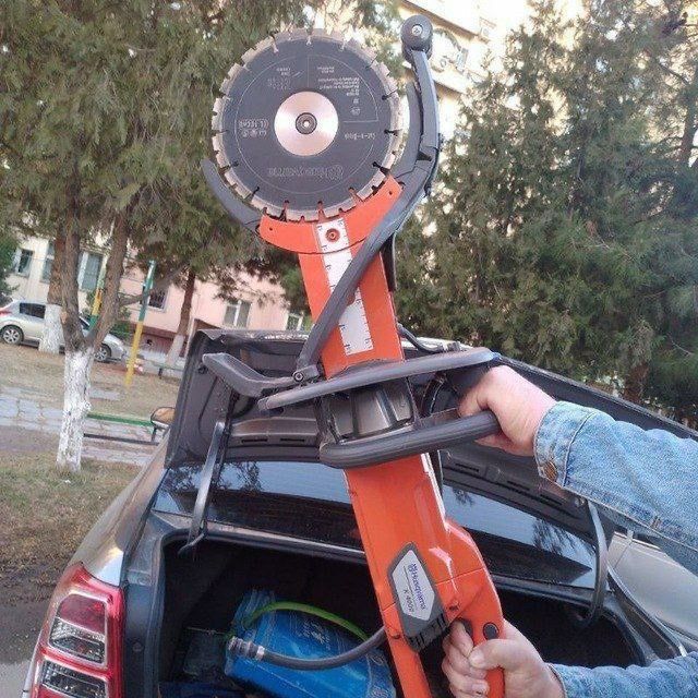 Buzish transheya teshik teshish beton kesish