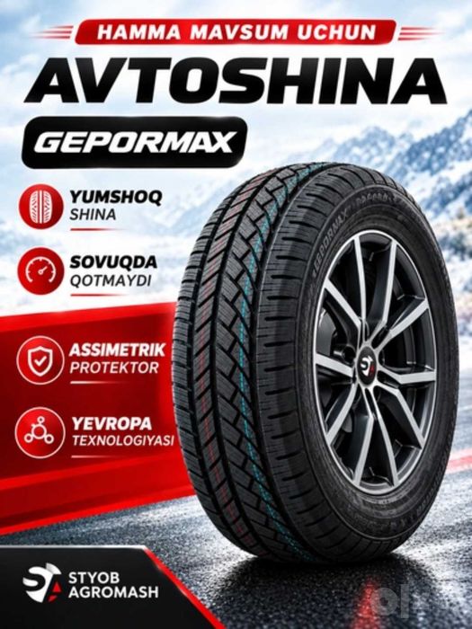 GEPORMAX (GOPRO) ECOPLUS 4S shinalari, barcha mavsumiy 2026