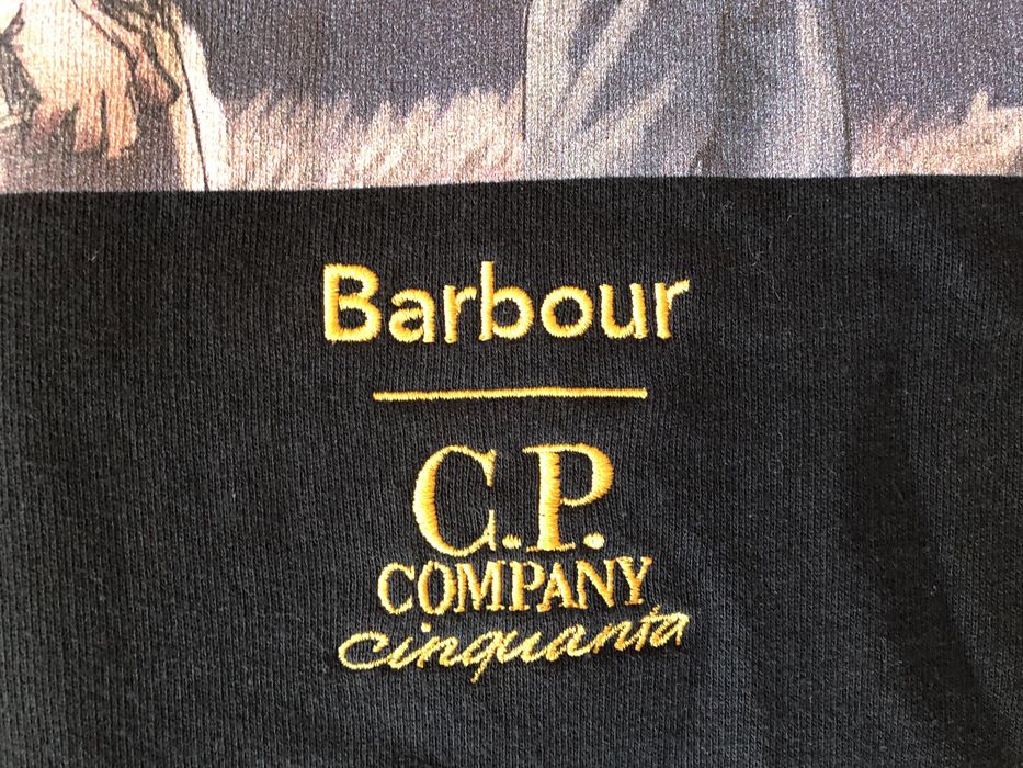 Barbour x C.P. Company Graphic Hoodie ОРИГИНАЛЕН мъжки суичър - М