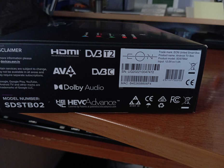 EON AndroidTV - ТВ бокс, ново