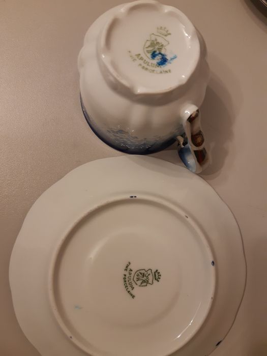 Serviciu,cafea,set,6 cescute,potelan