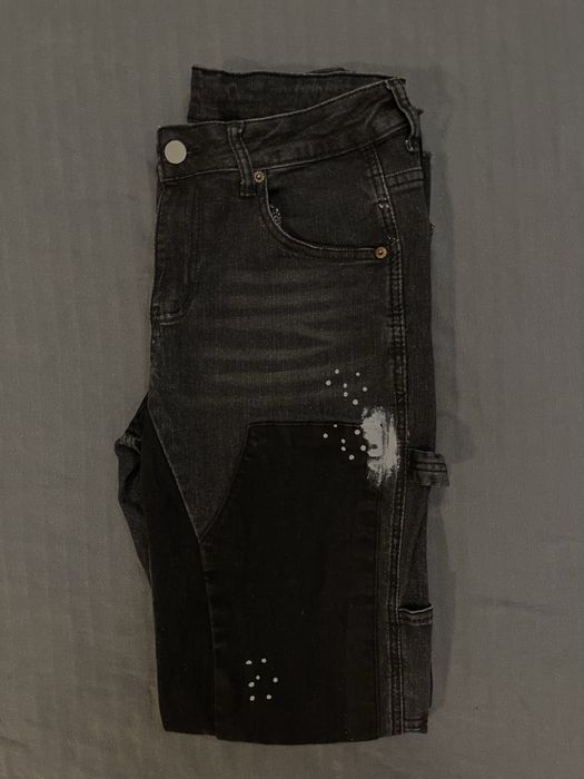 Black flared jeans