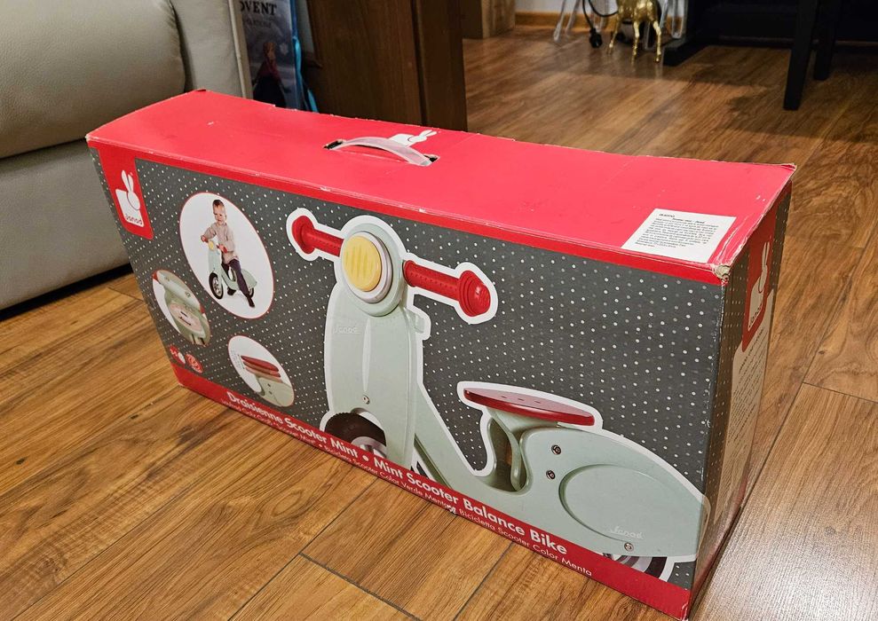 Bicicleta copii din lemn fara pedale JAROD Mint Scooter NEFOLOSITA