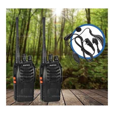 Нов Смарт Компл. 2бр. Радиостанции Baofeng BF-888S Със Слушалки With