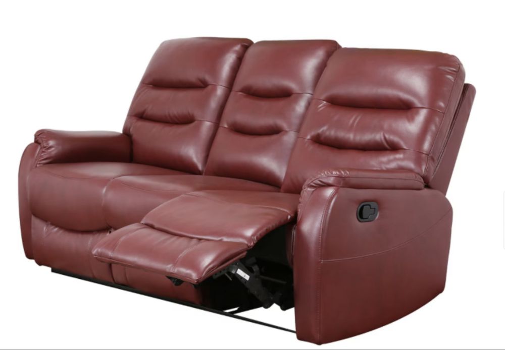 Canapea piele cu 2 reclinere, KRING, noua