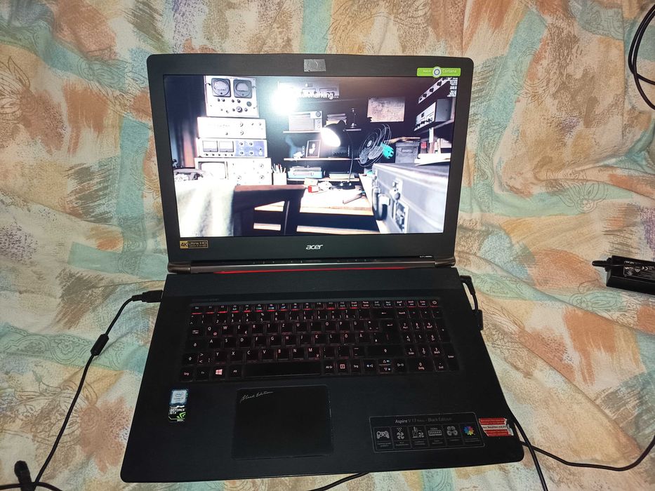 Laptop gaming Acer Nitro V17 Black Edition, Core i7 6700hq, Nvidia GTX 960m 4gb ddr5, display 4K UHD, 8gb ddr4, ssd 256gb, tastatura iluminata