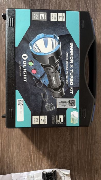 Olight Warrior X Turbo Kit 1100 lm – set complet, stare excelentă