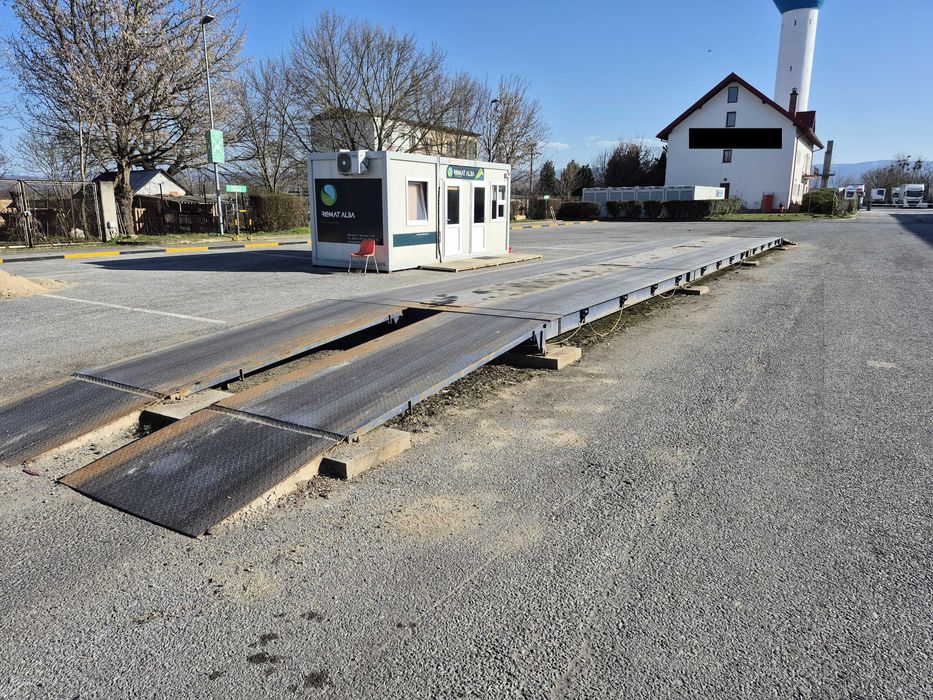 Remat Alba vinde cantar auto 60 tone cu structura metalica