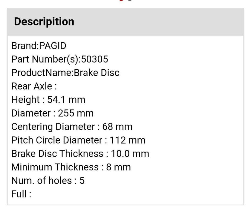 Задни спирачни дискове PAGID- AUDI A6