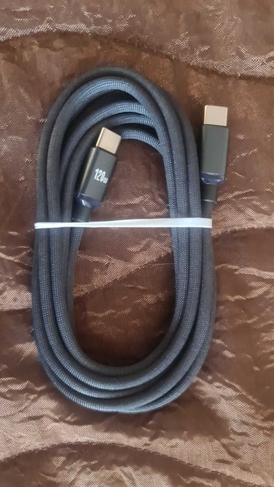 Кабел за зареждане 2м - 120w , Type C > Type C