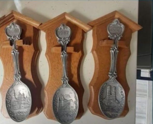 Linguri zinc pe panoplie