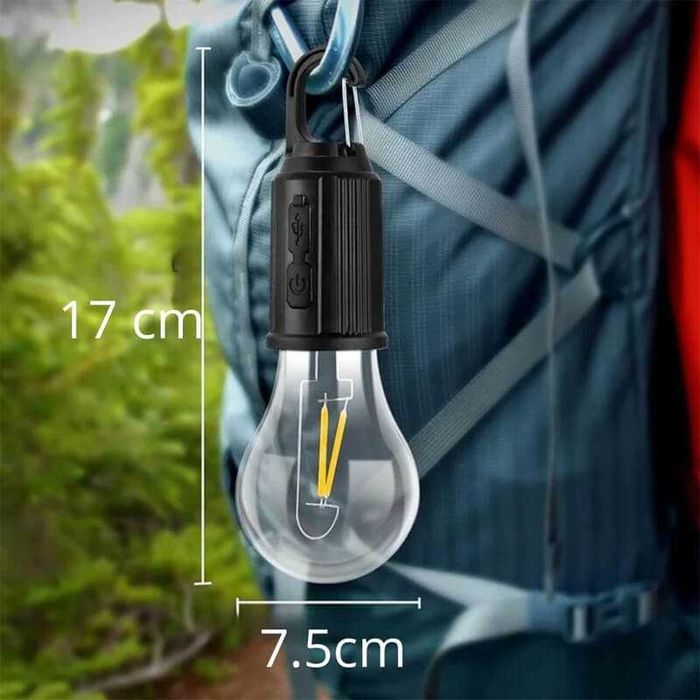 Крушка за закачане, USB къмпинг лампа с 3 режима