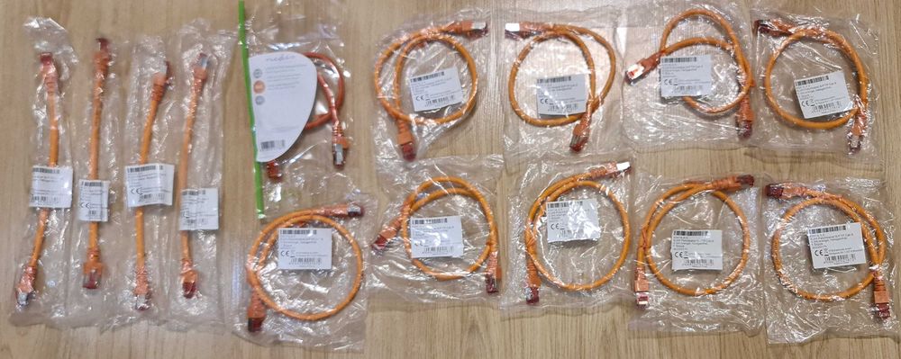 лот cat6 кабели за видео и дата сървъри