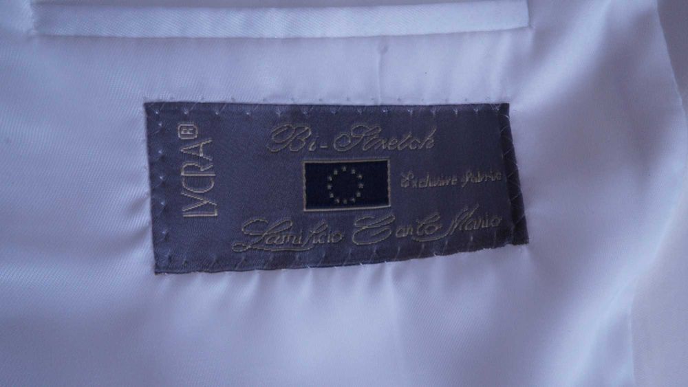 Официално сако Carducci размер 48 бяло Slim Fit – като ново
