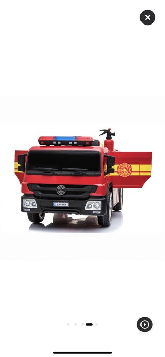 Masinuta electrica pentru copii, Mappy - Masina Pompieri