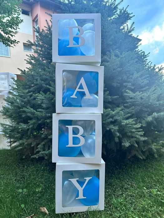 Cutii pentru baloane - petreceri, botez, zi de nastere, gender reveal
