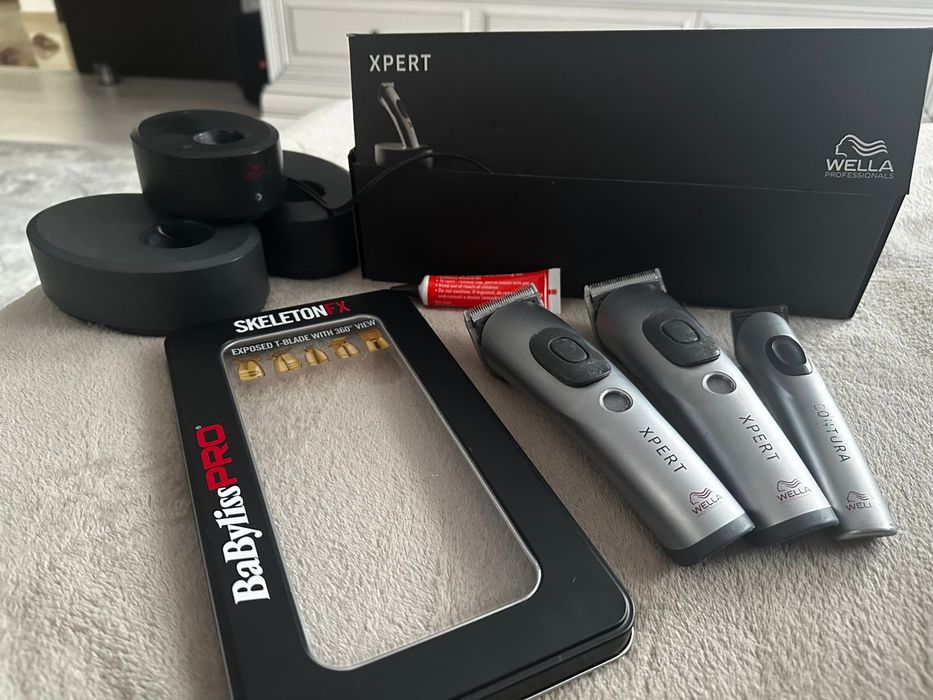 Masina tuns Wella 3 buc ( 2 mari , 1 contur )