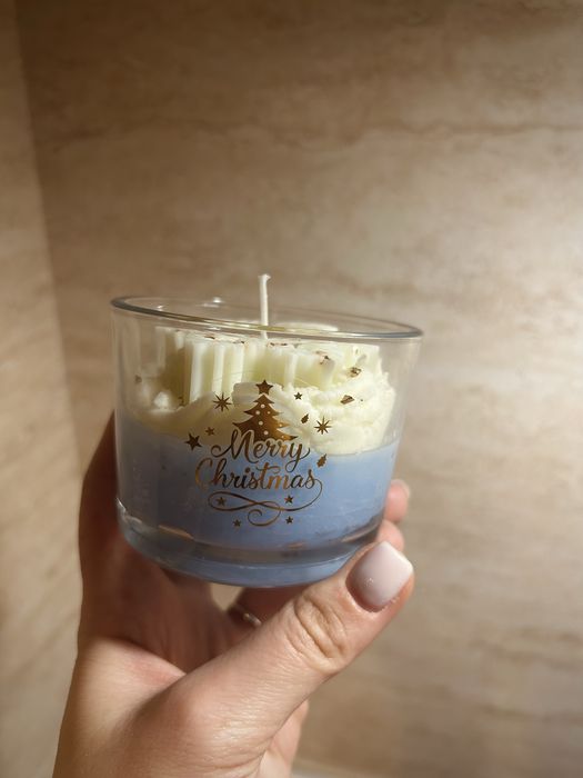 Коледни соеви свещи