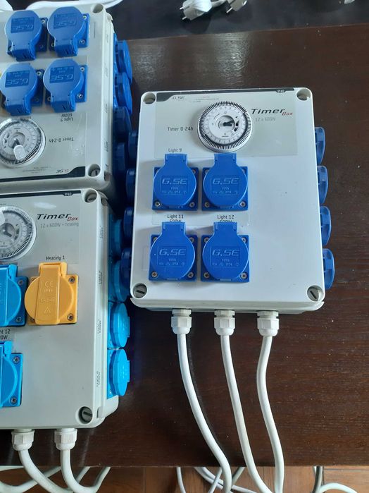 G.S.E. timer box 12x600w + heating